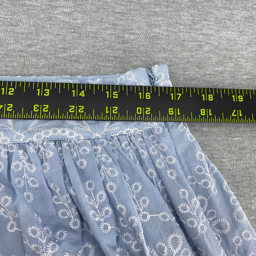 LOFT Blue and White Midi Skirt - Picture 7 of 9